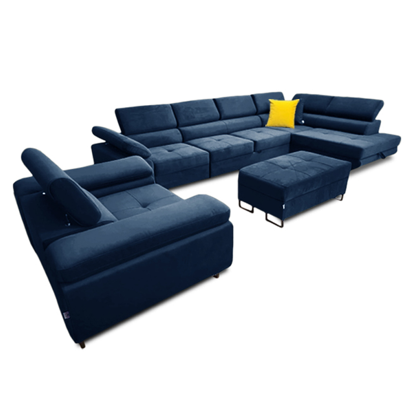 Zestaw MARKO (narożnik, fotel, pufa)